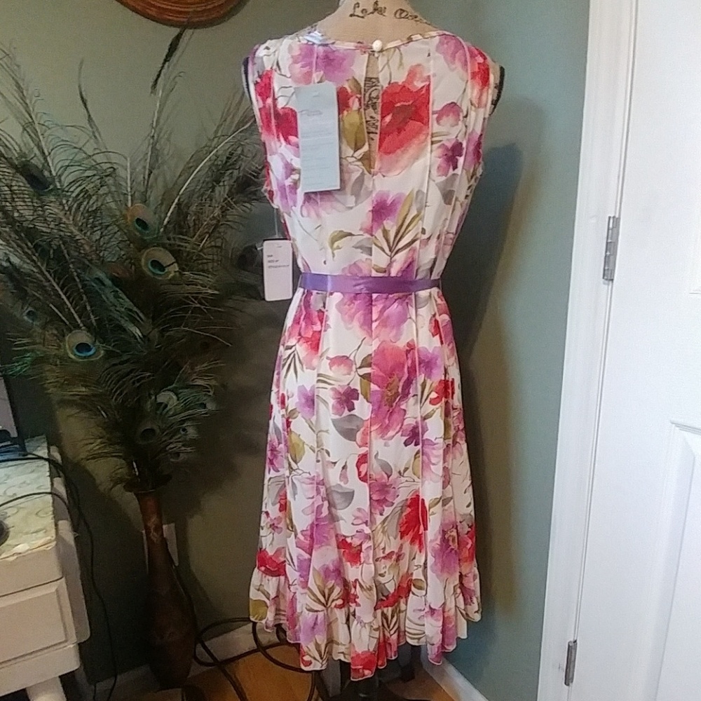 Sandra Darren Fit and Flare Dress Size 8P - Picture 5 of 8